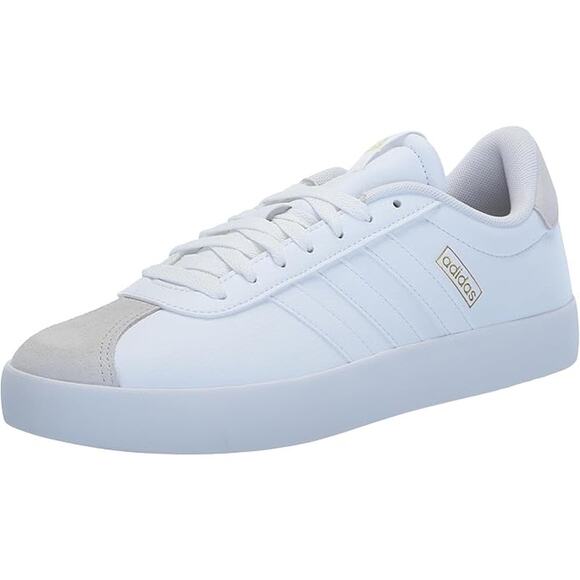 adidas White and Gold Athletic Shoes - Picture 3 of 6